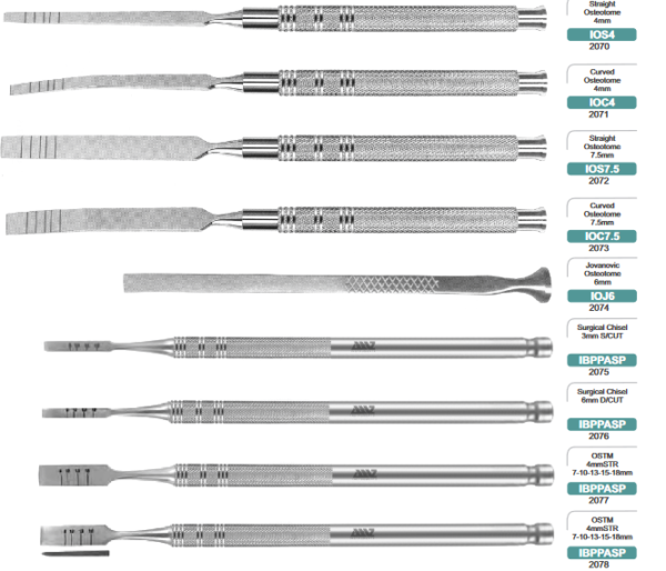 Osteotomies Chisels